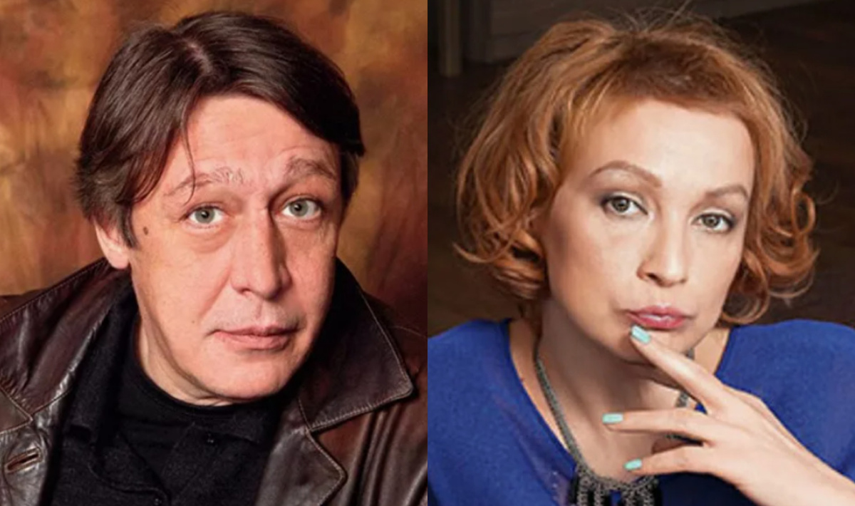 на фото Михаил Ефремов и Ксения Качалина 