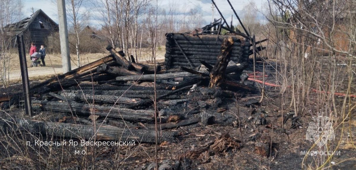    Сжигание сухой травы привело к пожару в бане и хозяйственных постройках