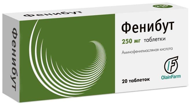 Фенибут (аминофенилмасляная кислота) OlainFarm