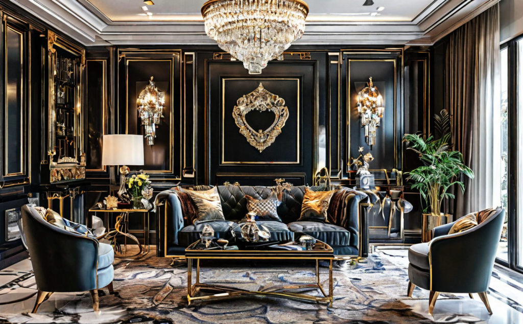    Искусство и элегантность в интерьере арт-деко Keri