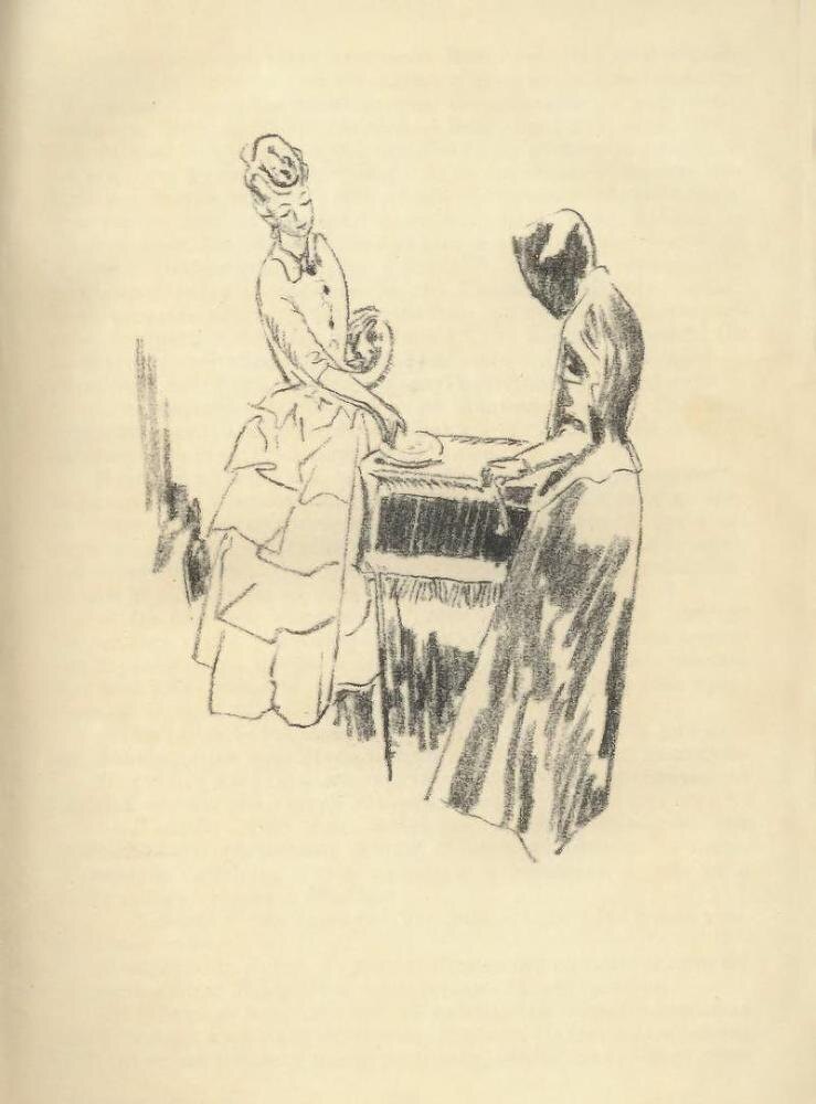 Иллюстрация к "Саге о Форсайтах" художник А. Васин. Листайте галерею.