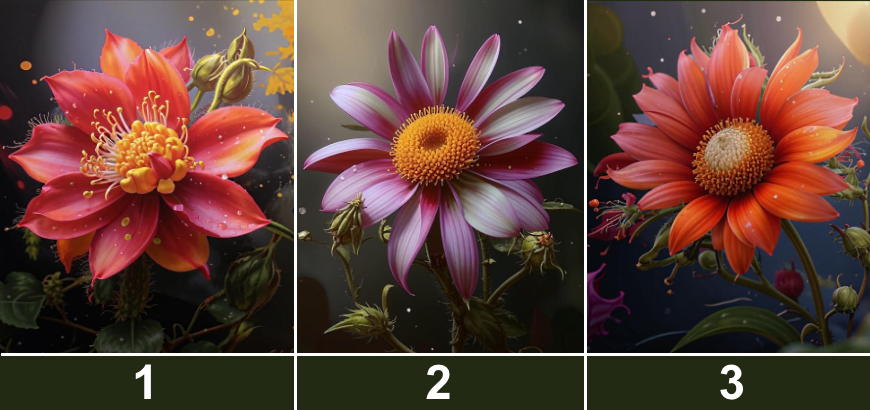 Выберите цветок