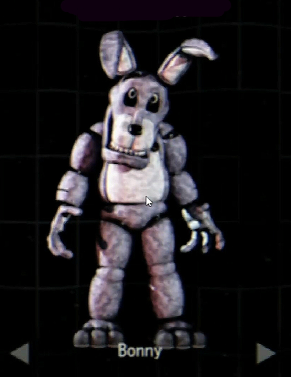 Бонни. В игре очень зашакаленное качество, поэтому картинки будут в таком разрешении.