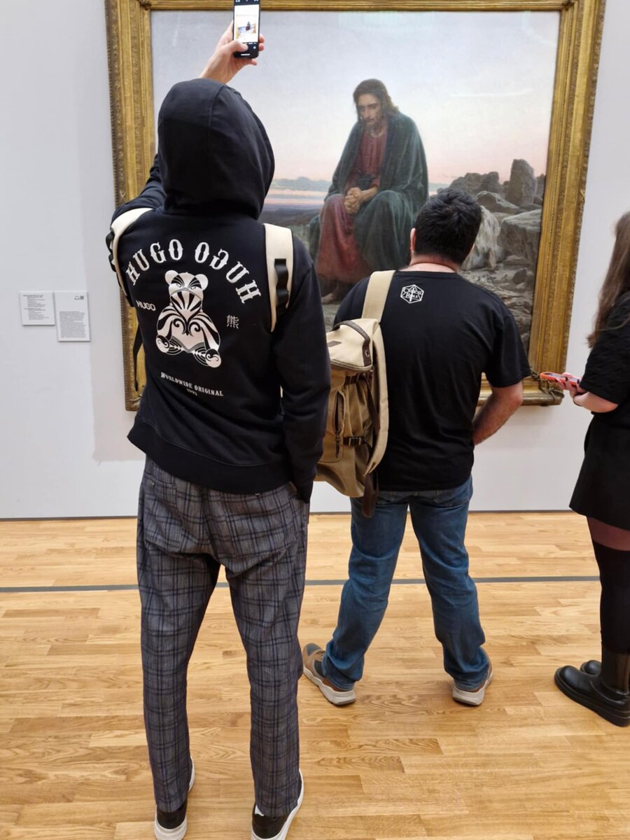 Христос в пустыне, И.Крамской (1872]