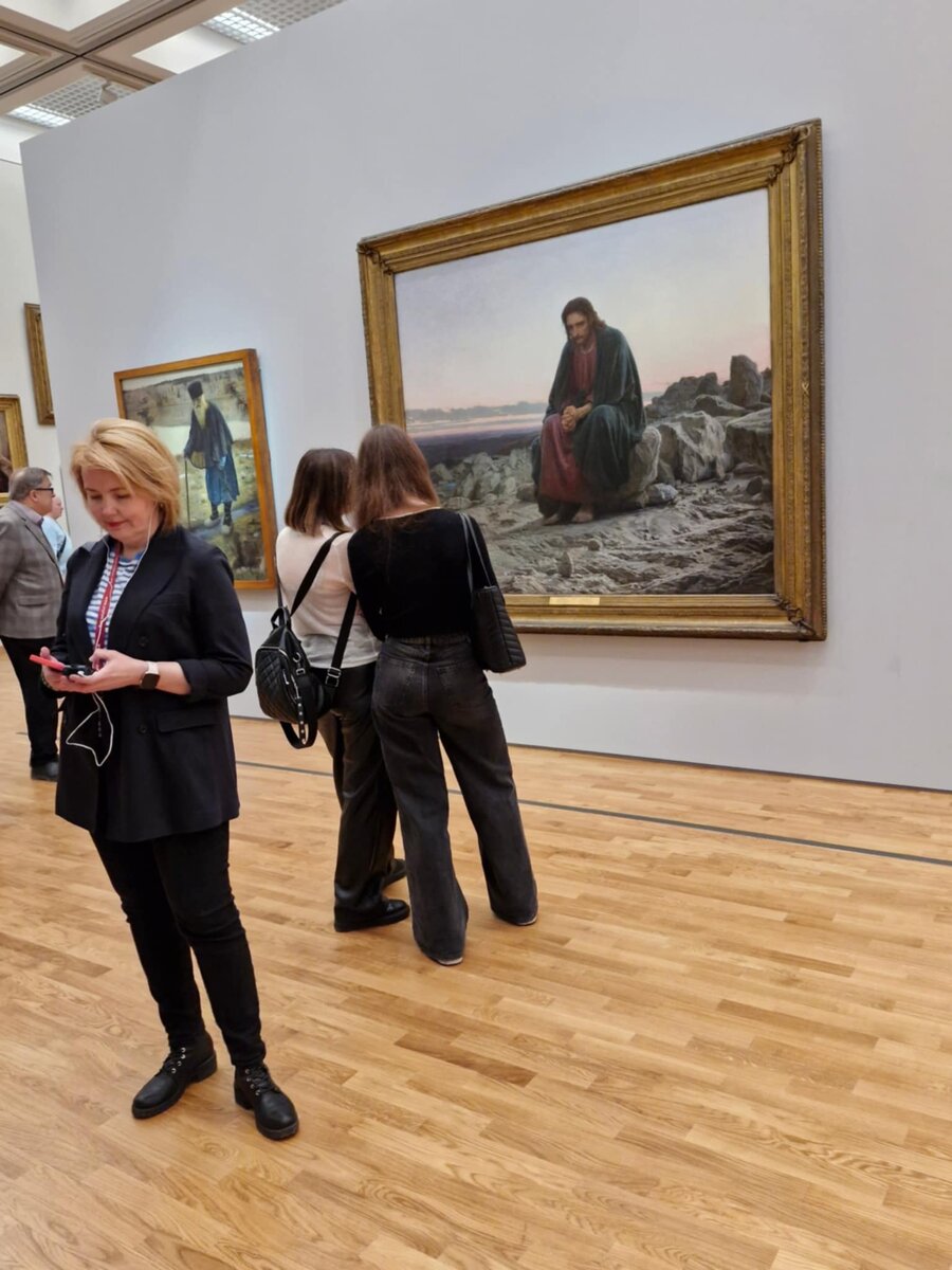 Христос в пустыне, И.Крамской (1872]