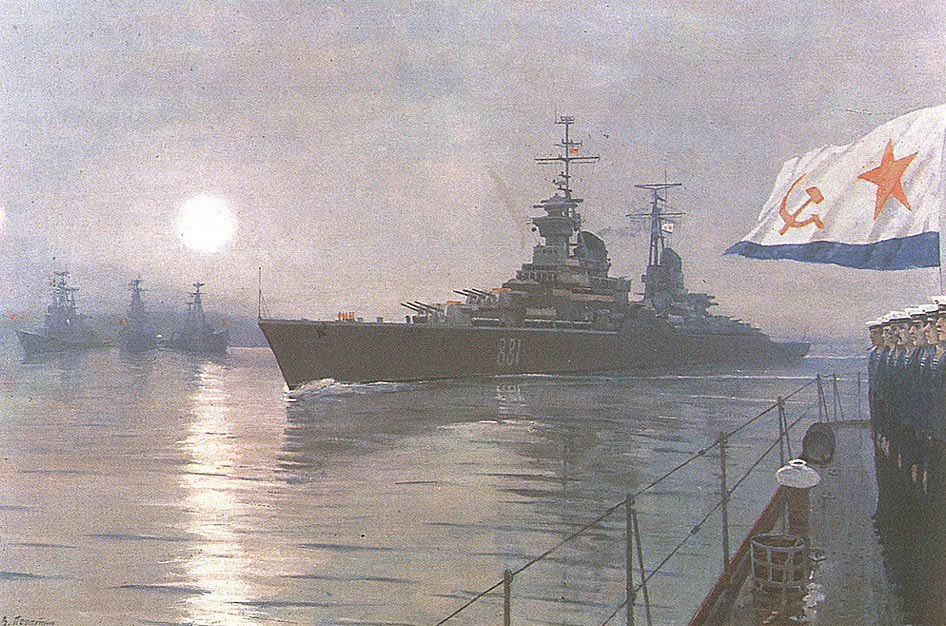 В.А.Печатин. Возвращение из дальнего похода. 1953.