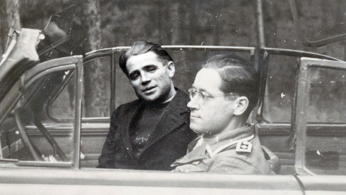 П. И. Таврин и Г. Грайфе - заместитель начальника немецкого разведоргана Цеппелин-норд в Риге.