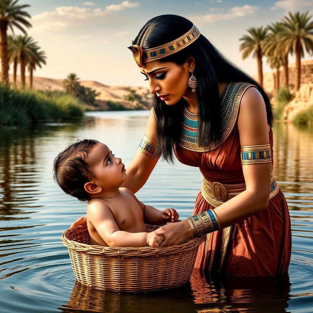 Исида прячет младенца Гора от Сета