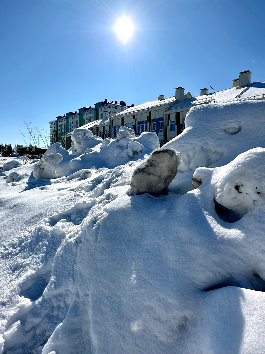 Тот самый сугроб снега, выбранный для ритуала колдовства.