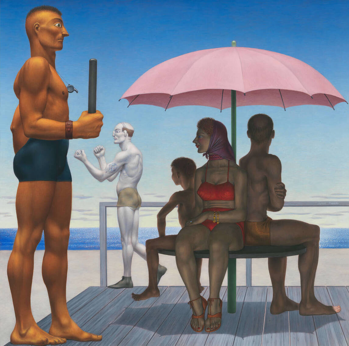 Джаред Френч, "Государственный парк", 1946, темпера на композиционной доске, 62,1 х 62,2 см, Музей американского искусства Уитни, Нью-Йорк.