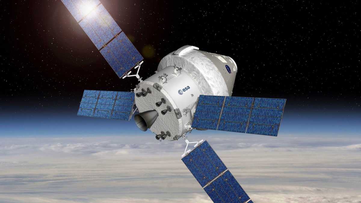 Иллюстрация космического корабля «Орион».    
 Источник: ESA  📷
