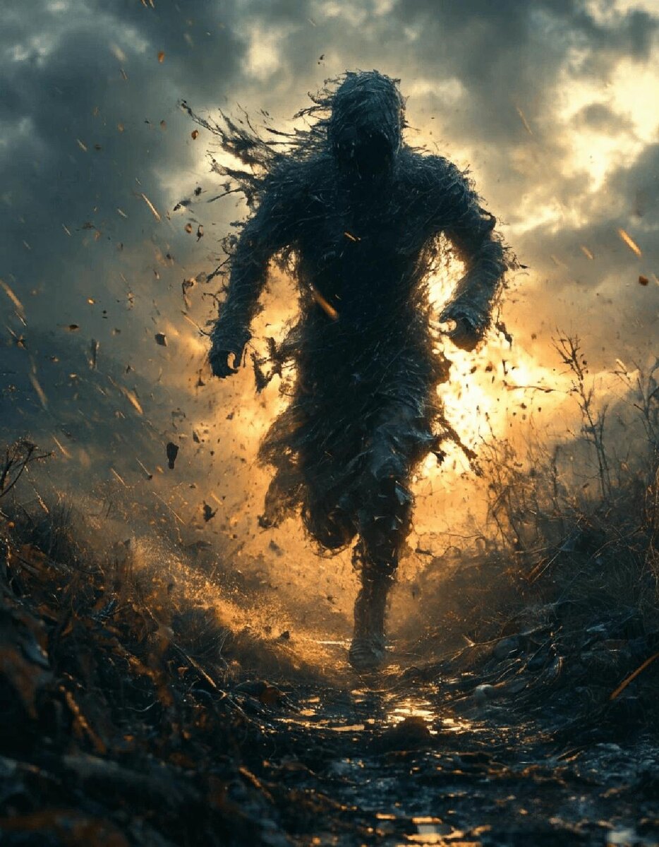 Обложка книги "Добрые Люди" в жанре темного фэнтези.