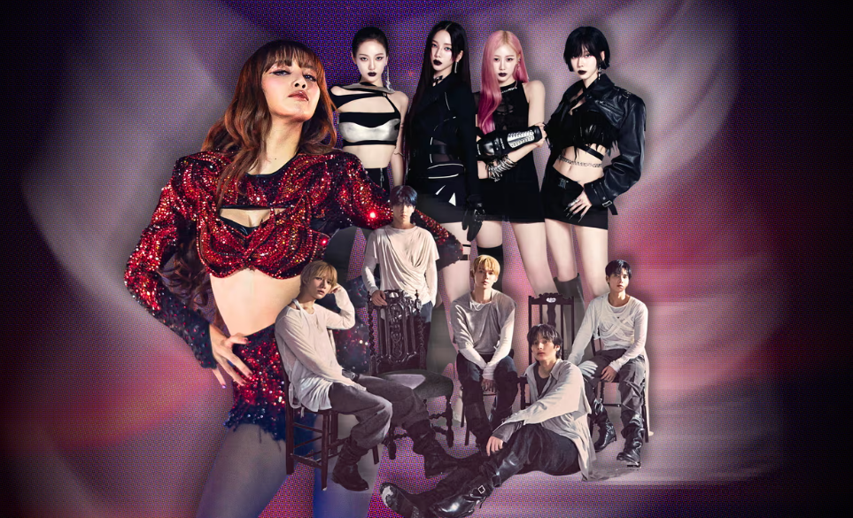 Современные бенды, так делают теперь только в Корее, а весь мир прошел это в 90-е с БекстритБойз