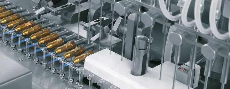 Водородный гнератор работает в паре с машиной по запайке медицинских ампул.