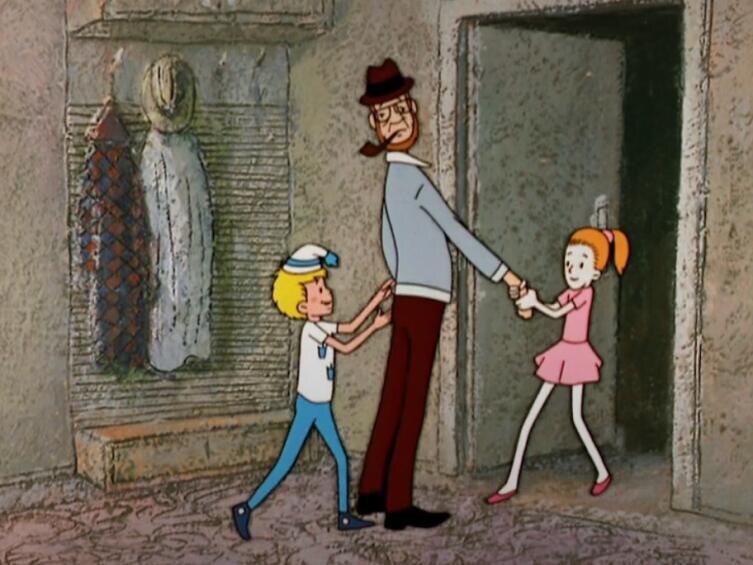    Кадр из мультфильма «Малыш и Карлсон», студия «Союзмультфильм», 1968 г.