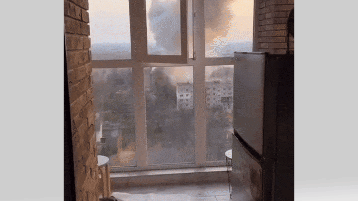    Вот что прилетело в Кривой Рог. Видео: ТГ-канал "Военная хроника"