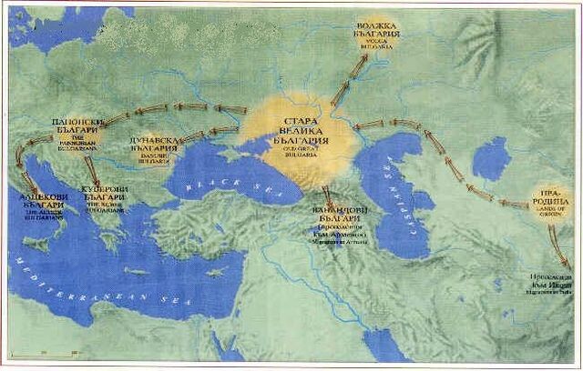 Карта миграции чувашской нации