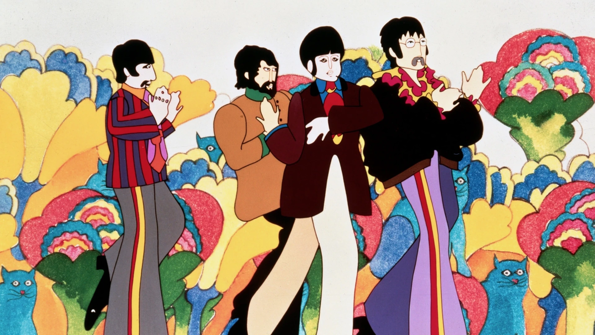 «Yellow Submarine». Фрагмент из клипа группы «The Beates».