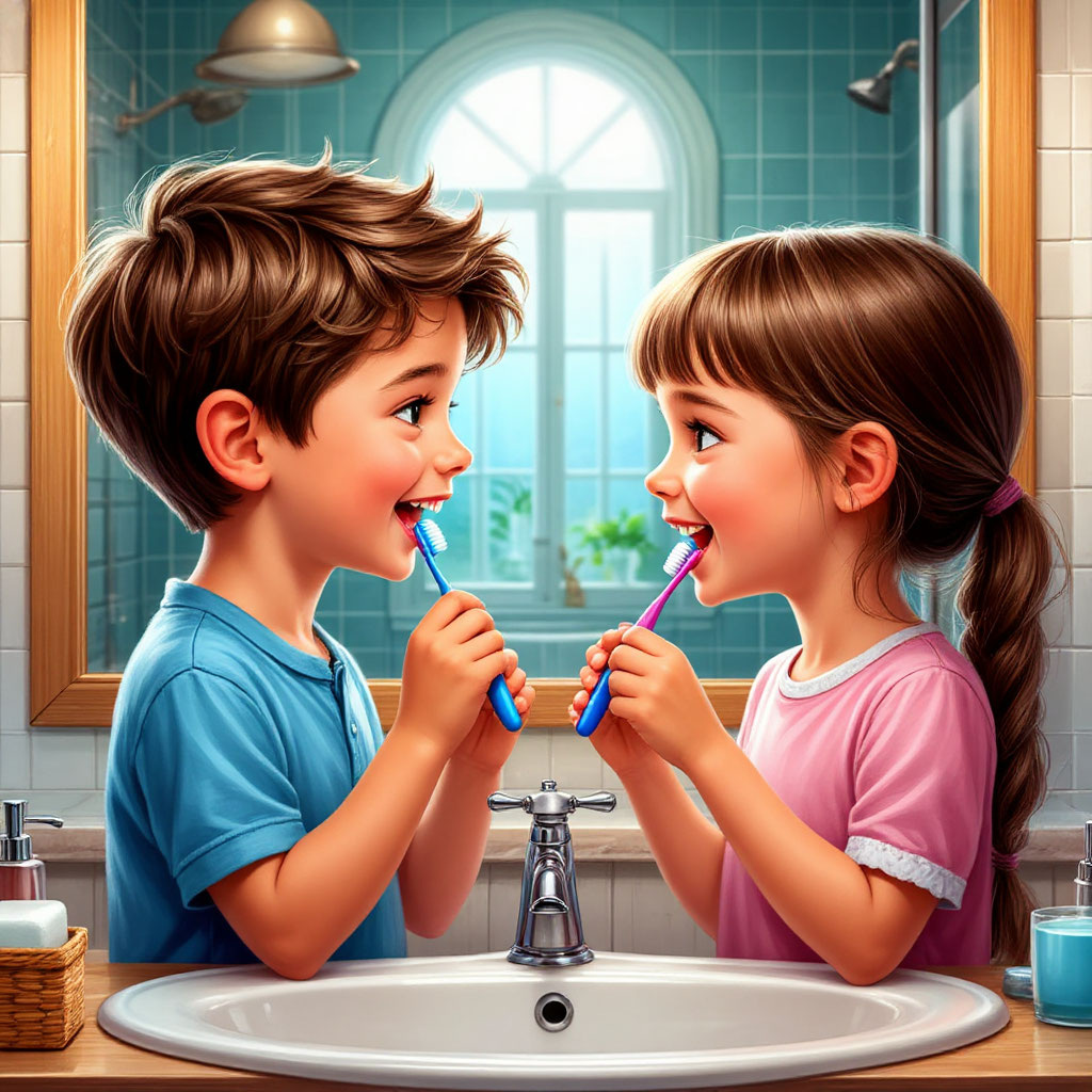 Игорёк и Дашенька. Картинка создана автором в Шедеврум