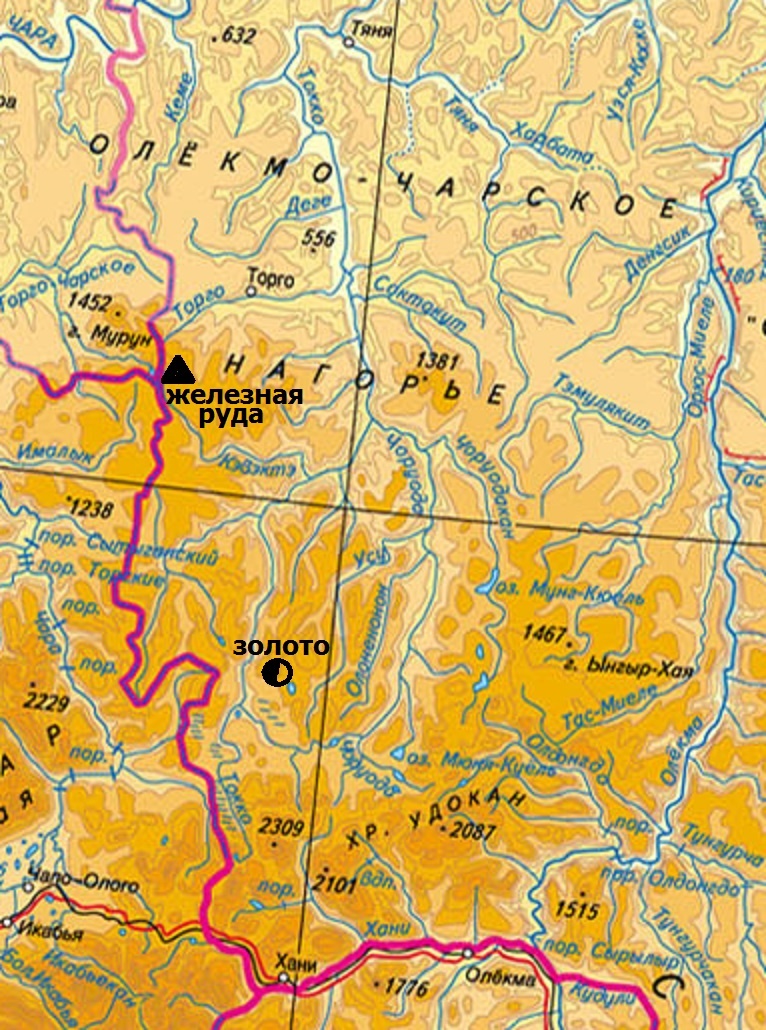 Чаро-Токкинский край без административных границ