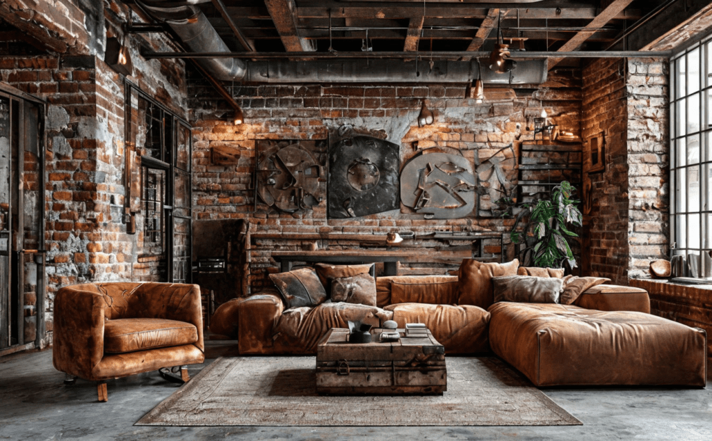    Брутальный интерьер с открытой планировкой Keri