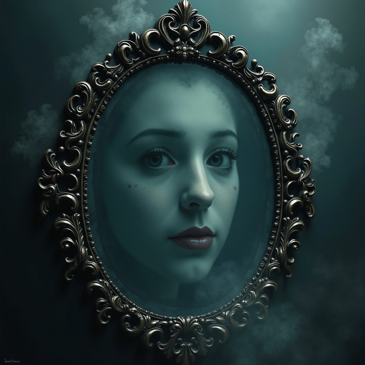 Старое зеркало, из которого смотрит кто-то чужой.