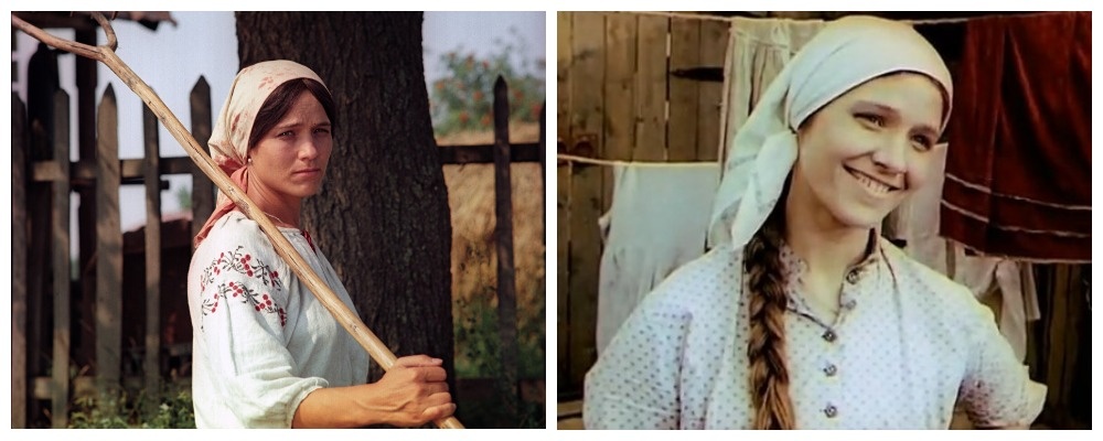 Нина Русланова. кадры из фильмов "Бесстрашный атаман" и "Тени исчезают в полдень" 