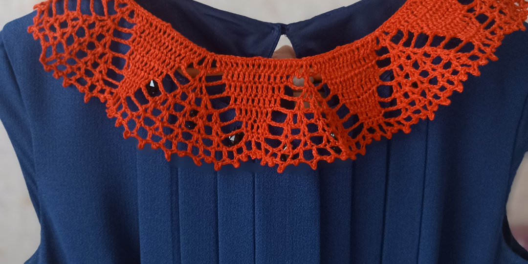 Воротник связанный крючком! А вы пробовали? (Фото. Схемы.)