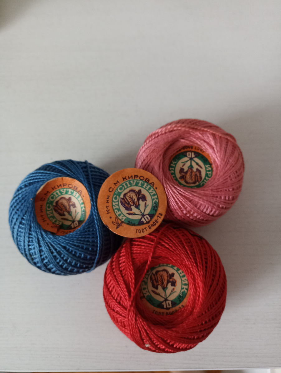 Нитки "Ирис" хлопок 100%
