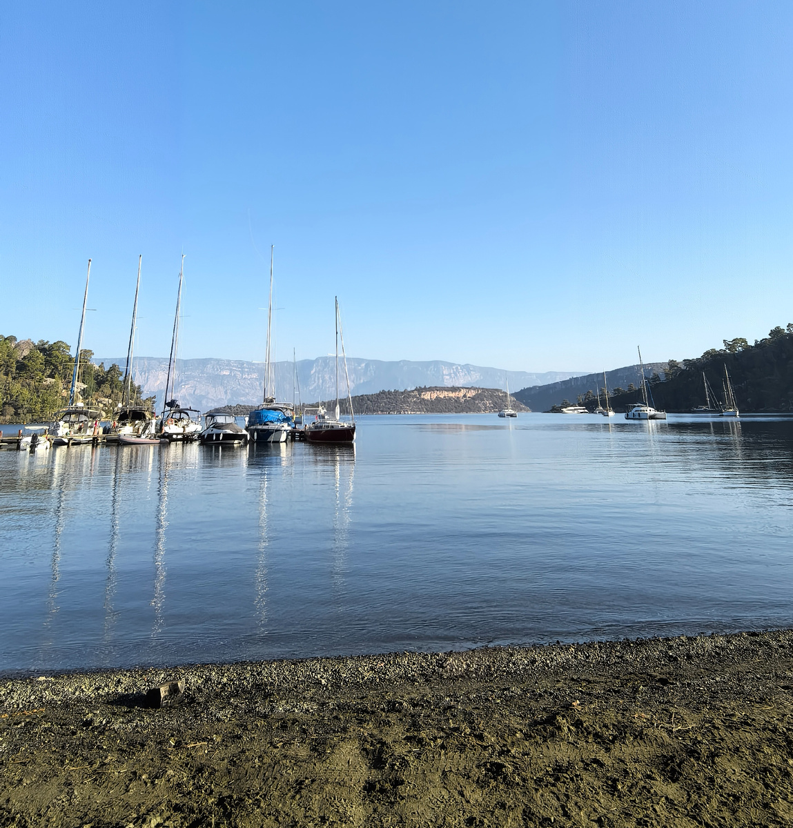 Наша стоянка в бухте Караджа