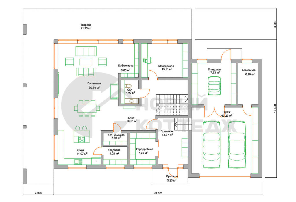 Планировка первого этажа