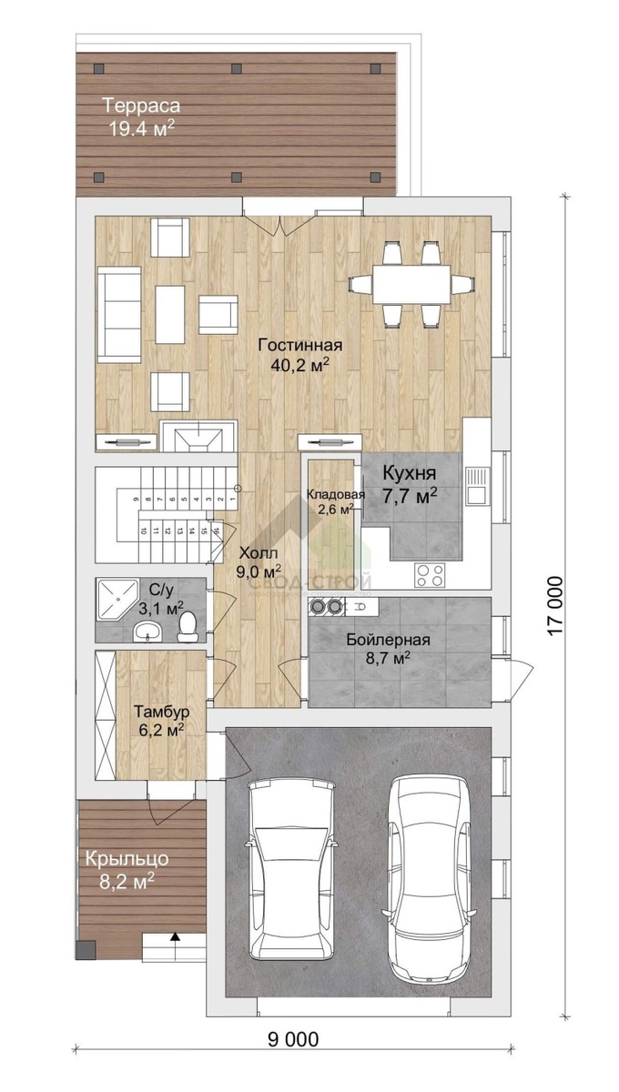 Планировка первого этажа