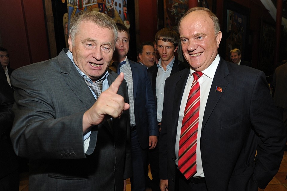    Владимир Жириновский и Геннадий Зюганов Анатолий ЖДАНОВ