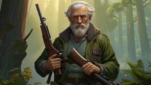 Пенсионер с ружьём. Обложка © Kandinsky 3.1 / Life.ru