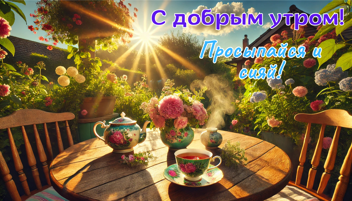 С добрым утром! Просыпайся и сияй!