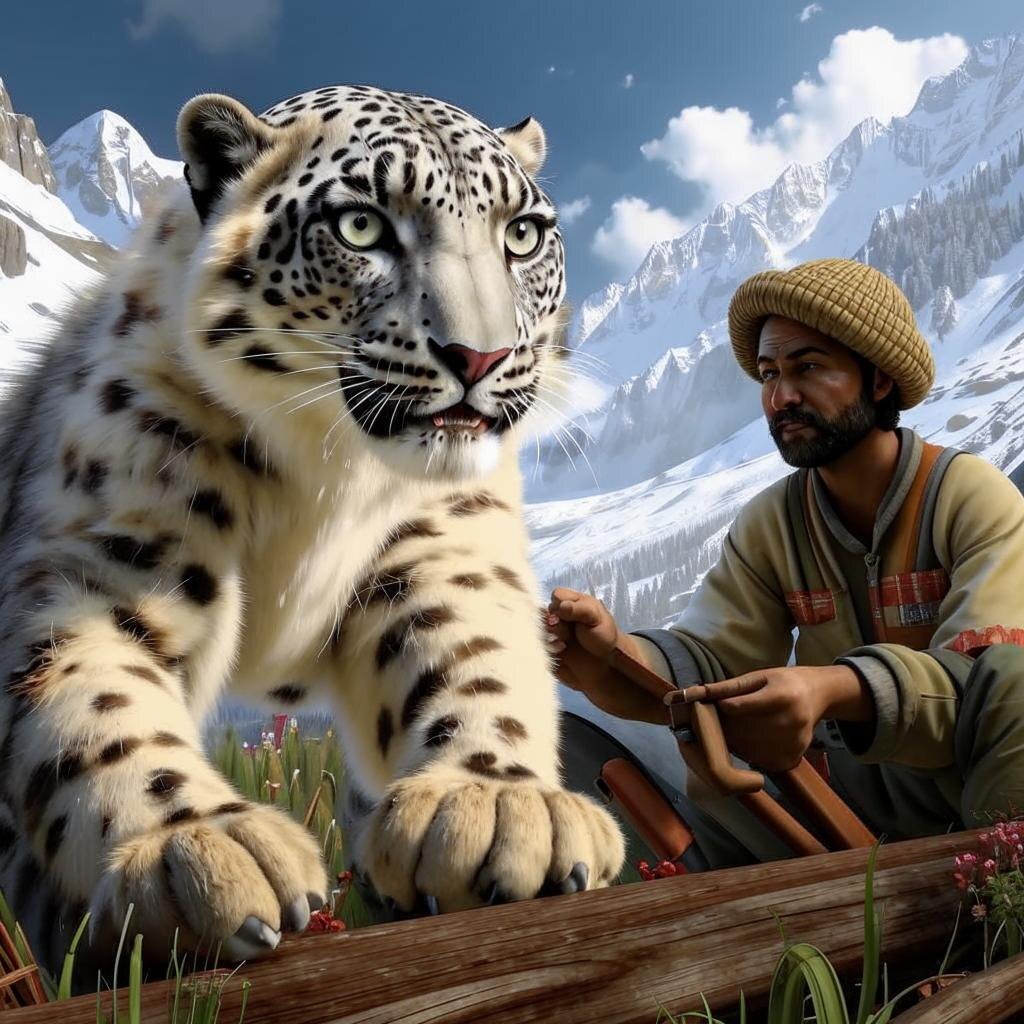  Переход от вражды к сотрудничеству между снежными барсами и фермерами.