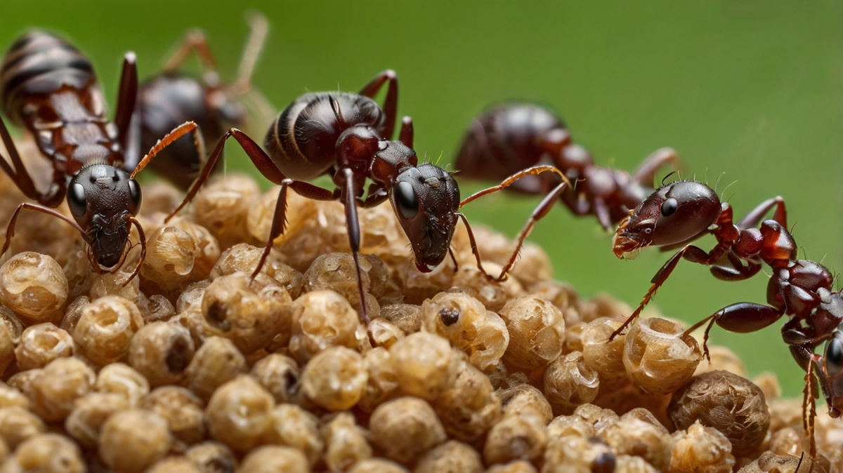 Правильное питание — залог здоровья муравьёв