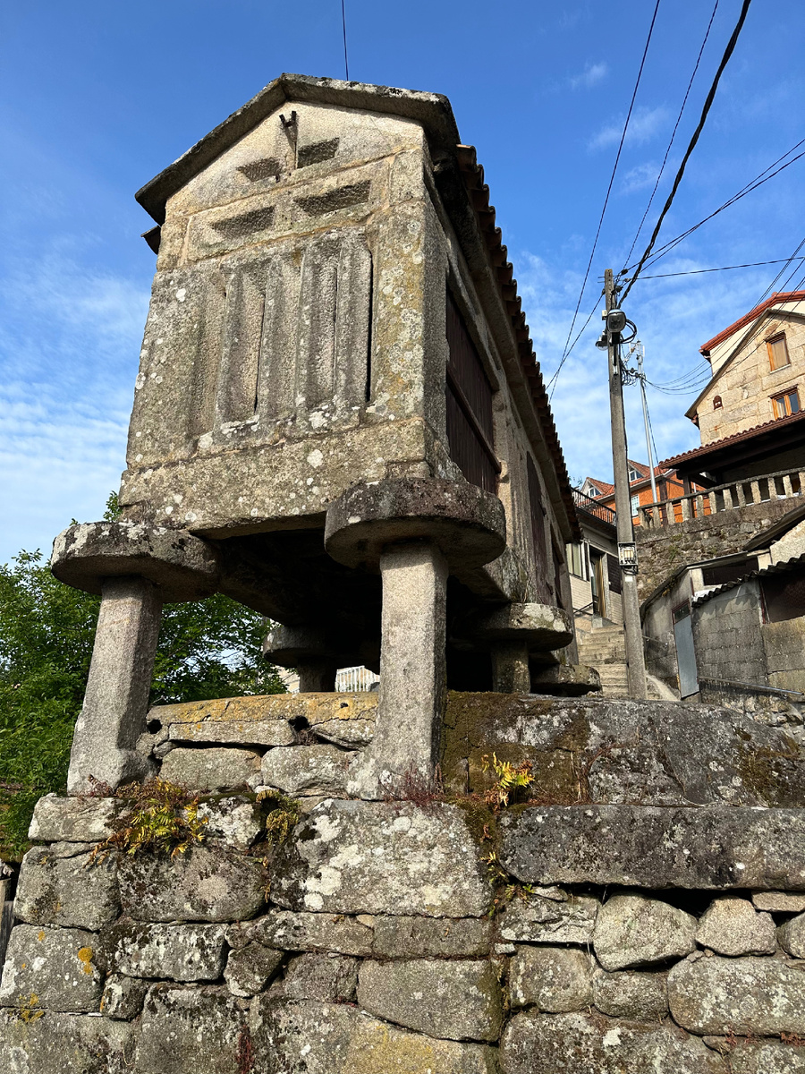 В тот день я почти ничего не фотографировала в пути. Выложу фото хранилища для зерна и других продуктов. На сваях, чтобы крысы не съели 