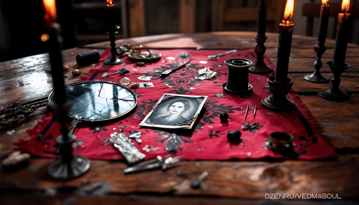 Авторское изображение @vedmasoul. Cгенерировано ИИ. Порча, признаки и симптомы