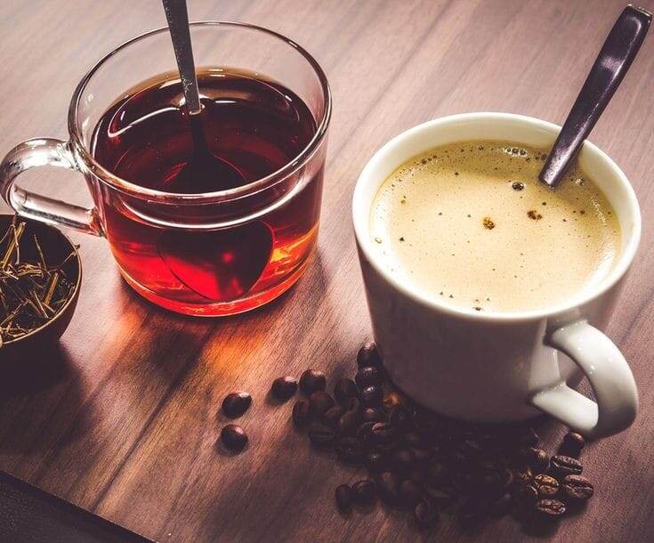 Фото черный чай и кофе из Pinterest 