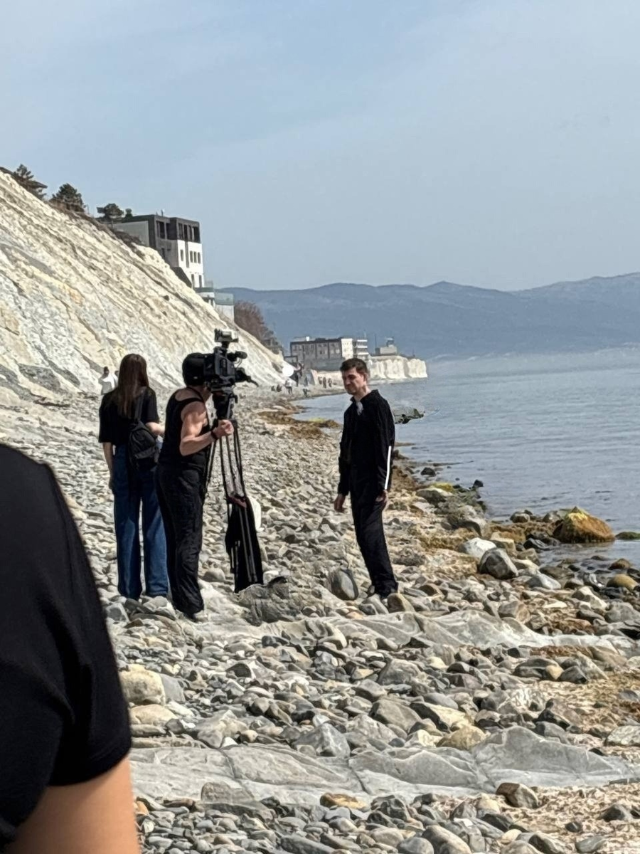 Череватый на съёмках