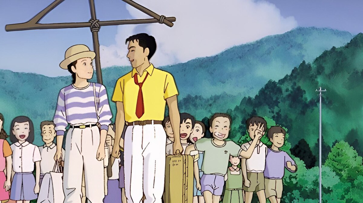 Фрагмент из фильма Еще вчера(1991), режиссеры Х.Миядзаки и И.Такахата. Свободный доступ.