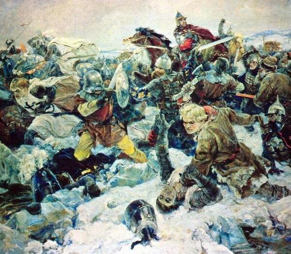 Серов Владимир Александрович.
"Ледовое побоище" (1942)