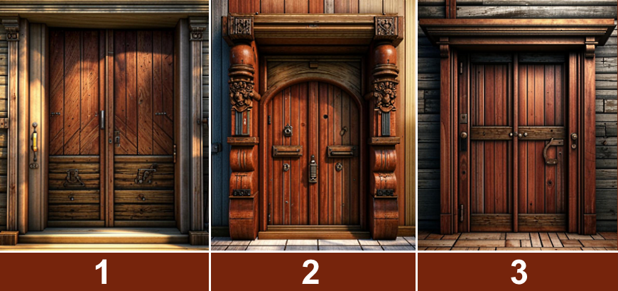 Выберите дверь