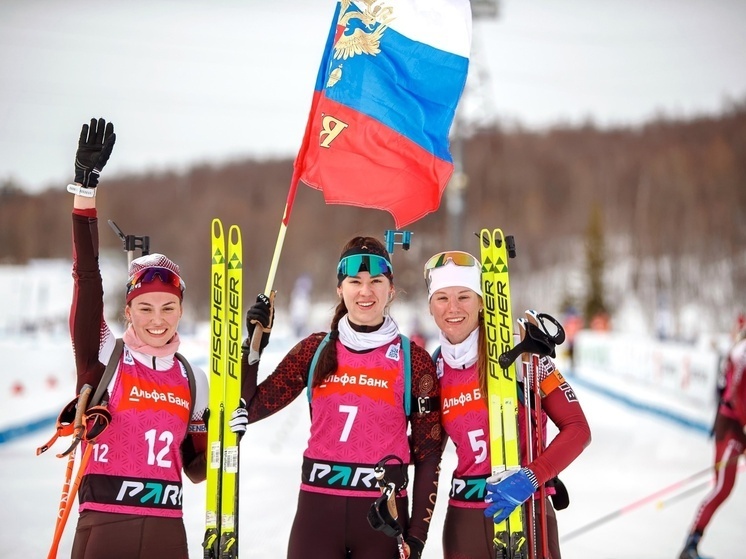     В Долине уюта прошел масстарт среди женщин в рамках Кубка Содружества по биатлону. Фото: пресс-служба Министерства спорта Мурманской области.