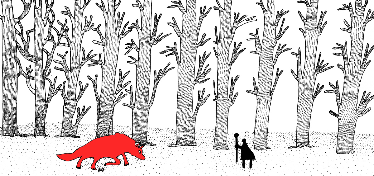 Работа из скетчбука INSIDE of Me Dark woods vol 9 (2) — 12 апреля 2025