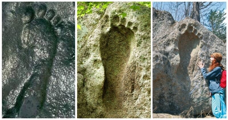 Отпечаток стопы великана в Южной Африке