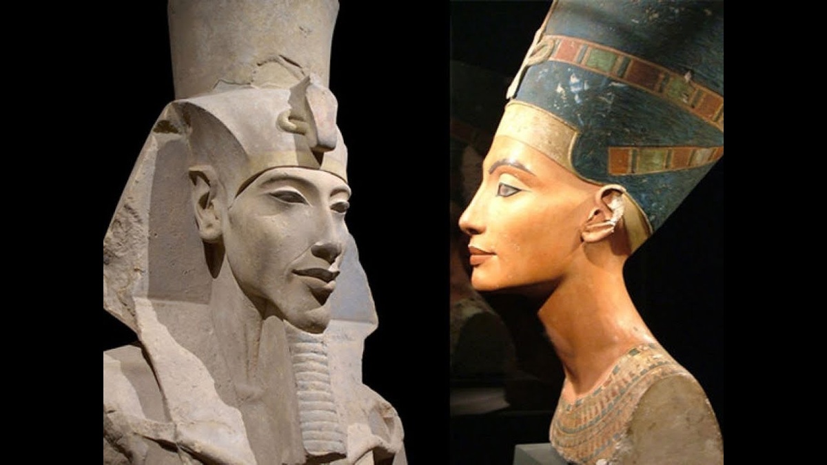 Эхнатон и Нефертити