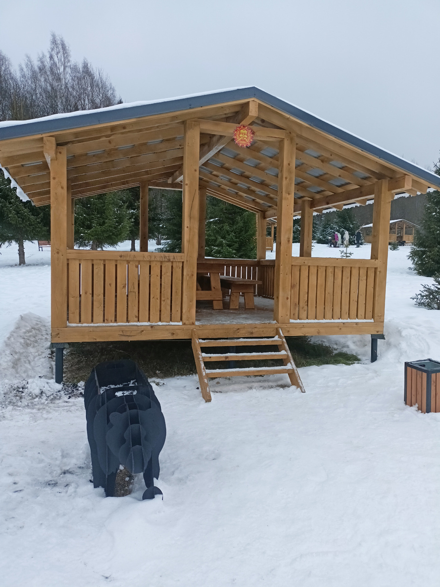 Беседки на территории парка