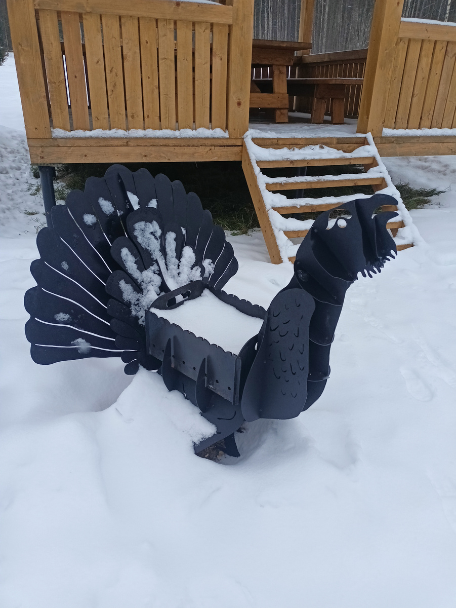 Мангал в виде тетерева